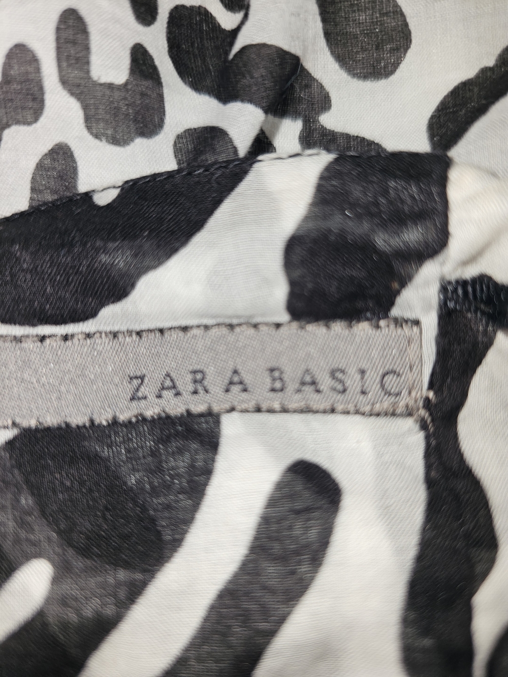 Zara black and white leopard print dress #leopardprint #animalprint